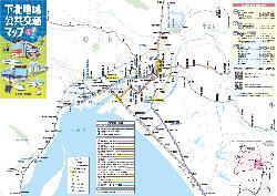 下北地域公共交通マップ表面