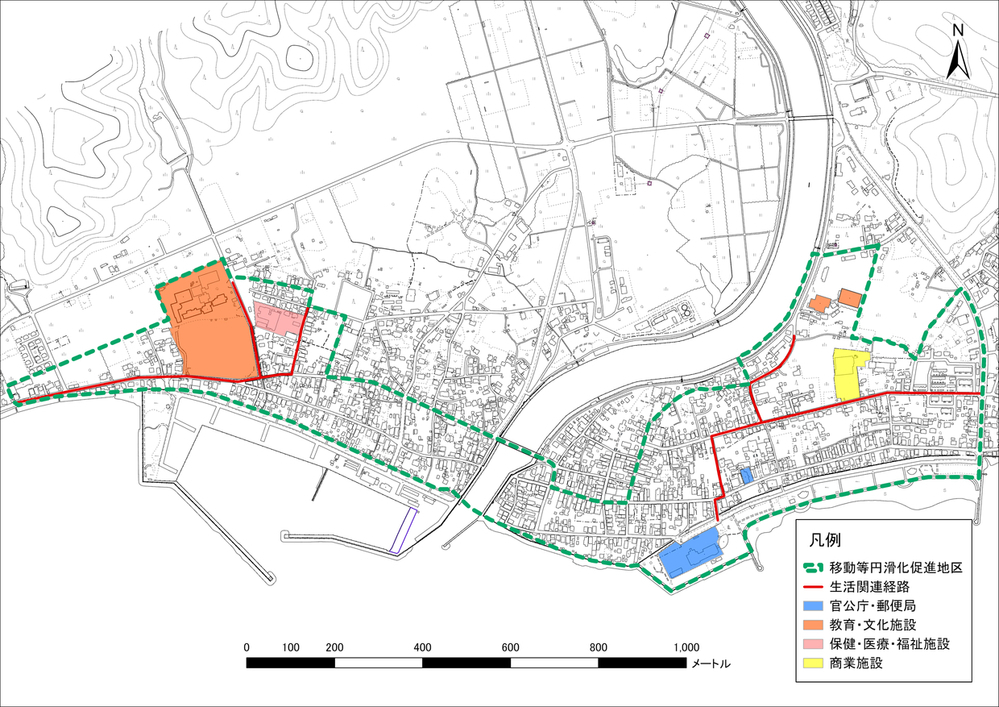 移動等円滑化促進地区（川内）