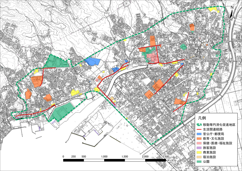 移動等円滑化促進地区（むつ）