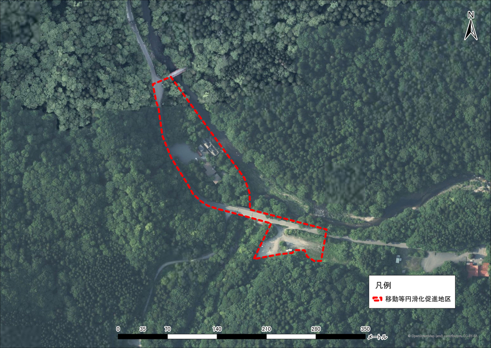 移動等円滑化促進地区（薬研）