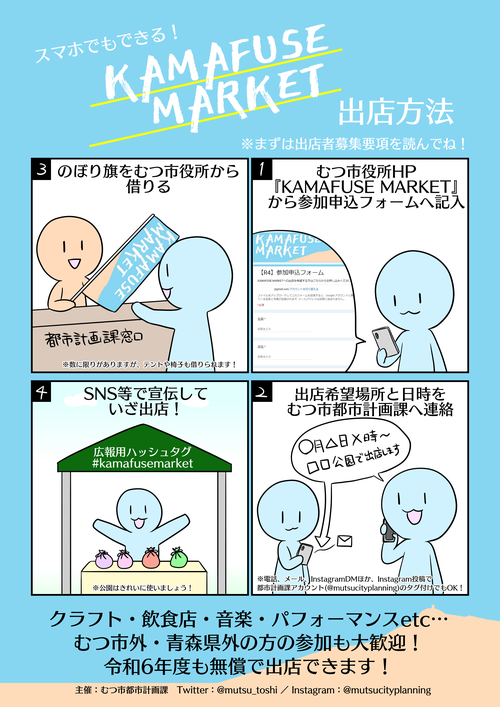 KAMAFUSE MARKET｜くらし・手続き｜むつ市